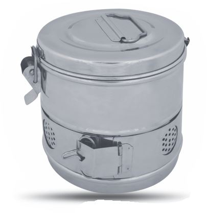 Round Sterilizer Drum Ø 390 x 340 mm