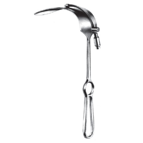 Mikulicz Retractor, 120x50mm, 26cm With Cold Light Guide