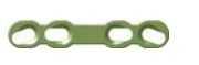 Straight Plate 4 Holes, Thickness 1.5 mm, Blue