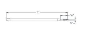 Drill bit for surgical  Ø 2.0 , 110, 25  Mandible