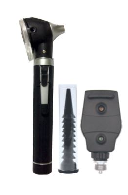 Combi Trulit Mini Otoscope M6, Ophthalmoscope M3 Set (Black)  2.5V Xenon