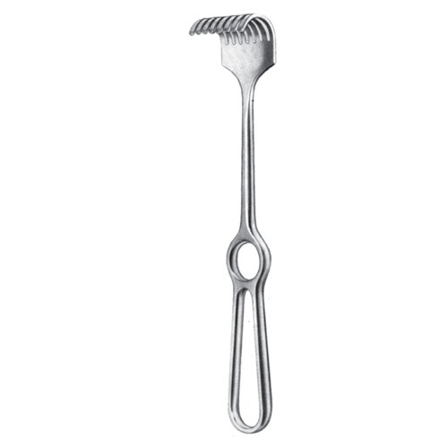 Koerte Retractor, 40x30mm, Blunt, 23.5cm