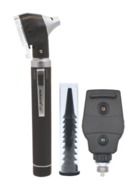 Combi Trulit Mini Otoscope M6, Ophthalmoscope M3 Set (Black) 2.5V Xenon