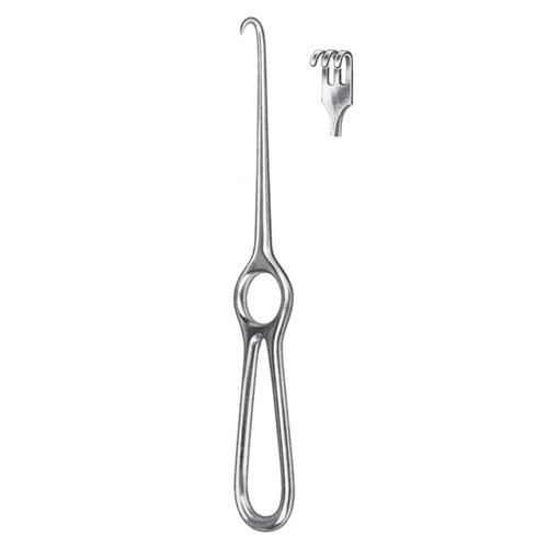 Volkmann Retractor, 3 Prongs, Blunt, 21.5cm