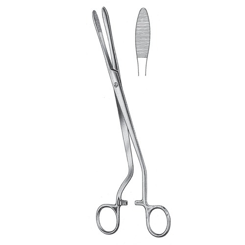 Cheron Cotton Swab Forceps, Screw Joint, 25cm