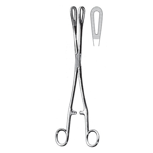 Rampley Cotton Swab Forceps, Box Joint, 18cm