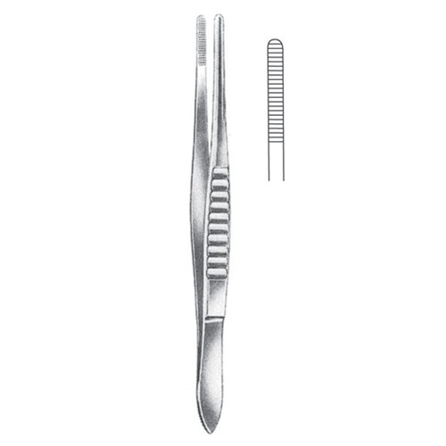 Tissue Forceps, Regular, 1x2 Teeth, 18cm