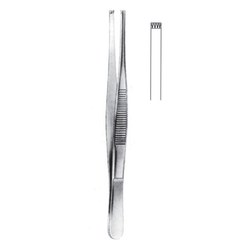 Tissue Forceps, Regular, 4x5 Teeth, 11cm