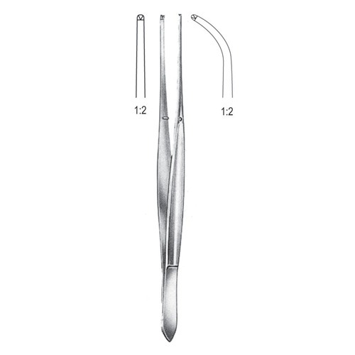 Cushing Tissue Forceps, 1x2 Teeth, Str, 17.5cm