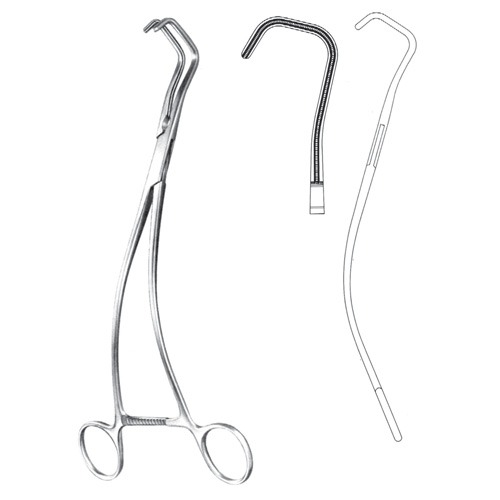 Uro Tangential Clamp Forceps, 26cm