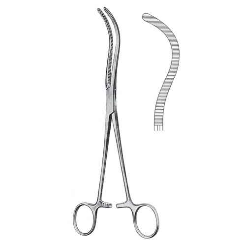 Guyon Kidney Pedicle Clamp Forceps, 24cm