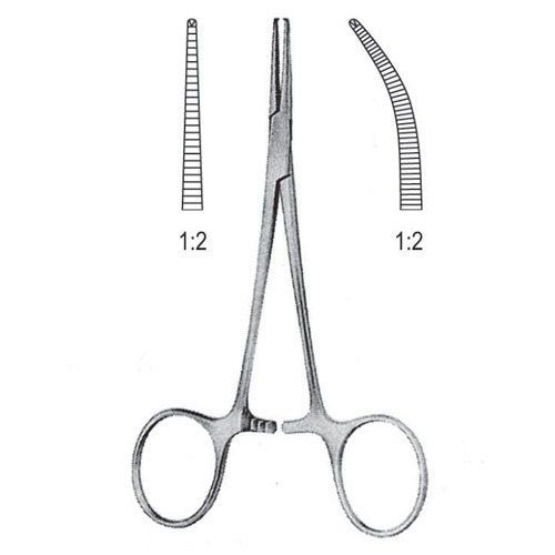 Halsted-Mosquito Artery Forceps, 1x2 Teeth, Str, 12.5cm