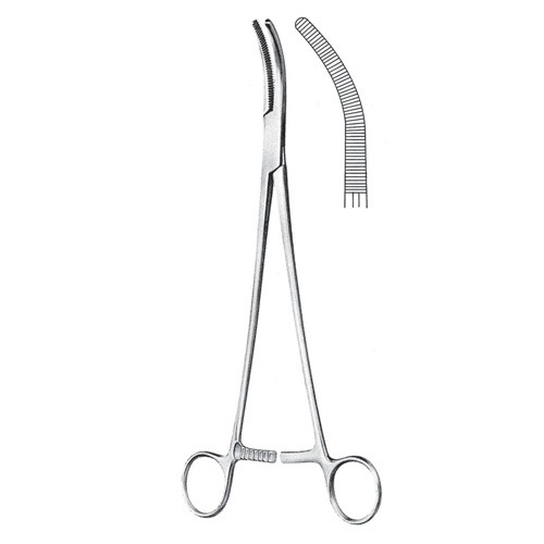 Wertheim Hysterectomy Forceps, Box Joint, 25cm