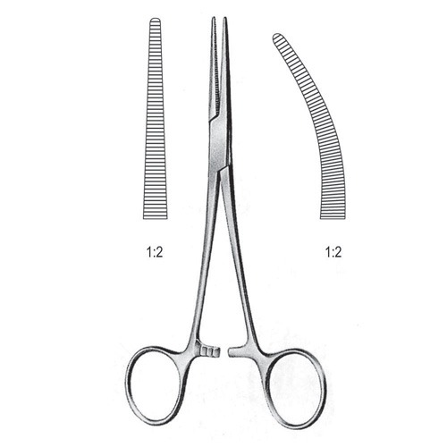 Crile Rankin Artery Forceps, 1x2 Teeth, Cvd, 16cm