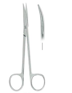 Sullivan Gum Scissors Curved, one blade serrated Fig.2(14.5cm)