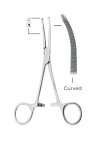 Kocher 1x2 Haemostatic Forceps Curved Fig. 2( 14cm)