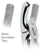 Extracting Forceps With serrated tips Upper molars, right  Fig. 17