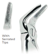 Extracting Forceps With serrated tips FOR Lower roots and incisors  Fig. 31