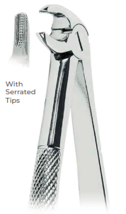 Extracting Forceps - Mead Pattern With serrated tips for Lower incisors, premolars and roots  Fig.MD3