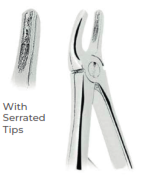 Extracting Forceps for Children - Klein pattern With serrated tips for Premolari superiori Upper premolars  Fig. 139