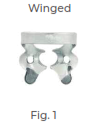 Premolars (winged) For general use with adjustable jaws according to gingival line shapes Fig. 1