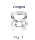 Premolars (winged) For general use with adjustable jaws according to gingival line shapes Fig. 1T