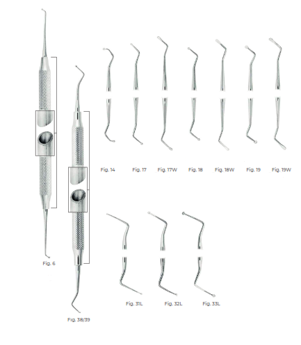 Root-canal excavators SC Light Endodontic Instruments Fig. 32L