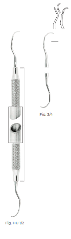 Langer Curettes and Scalers, SC Light, Fig HU 1/2