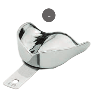 Solid S.S. Impression Tray with Retention Rim (Anterior Depressed) L, U1