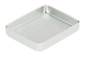 Container for Instrument Trays, Aluminium, Grey, 59x49x10mm