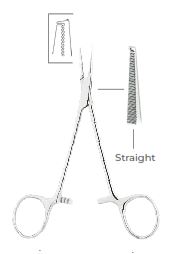 Halstead-Mosquito  Elastic Forceps Straight Fig. 1  (12 cm)