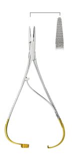 Mathieu Ligature Forceps, with Tungsten Carbide Inserts, 14cm