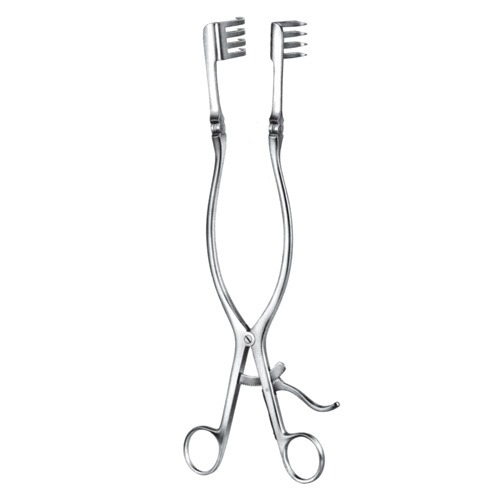 Beckmann Adson Self Retaining Retractor, Blunt, 46x27mm, 31cm