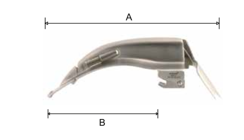 Conventional Flexible Tip Macintosh Blade Mac 2, 111 x 88mm (2.5V Xenon)