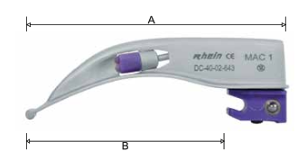 Conventional Macintosh Blade (Single Use) Mac 2, 111 x 88mm