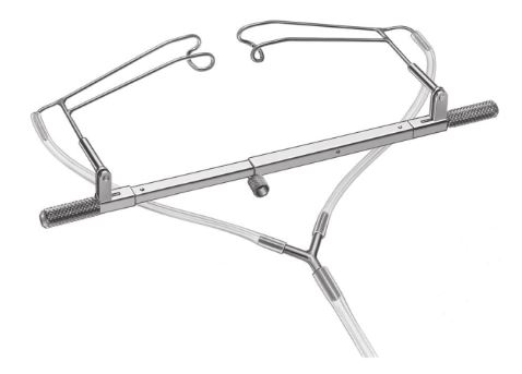 Schott Eye Speculum fenestrated, with aspirationtion infants, 17 g