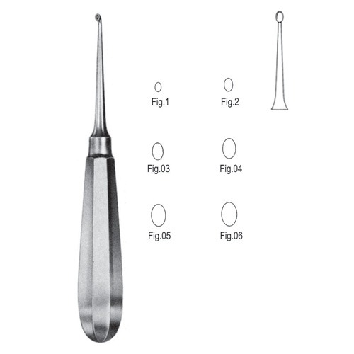 Mod. USA Bone Curettes, 16cm, Fig. 02