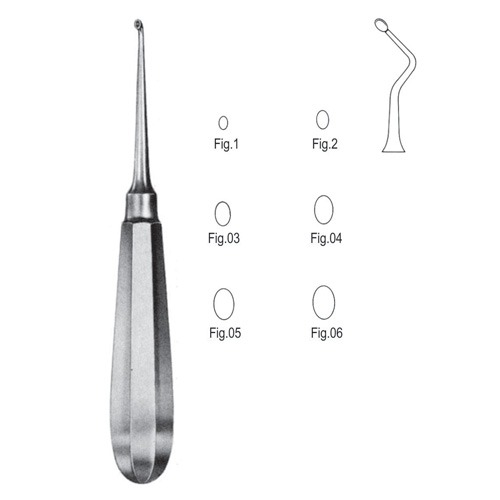 Mod. USA Bone Curettes, 16cm, Fig. 02