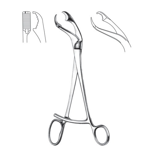 Verbrugge Bone Holding Forceps, 17.5cm