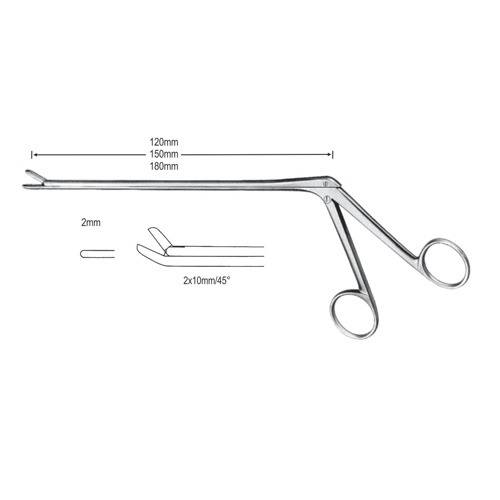 Cushing Intervertebral Disc Rongeurs 2mm, 12cm