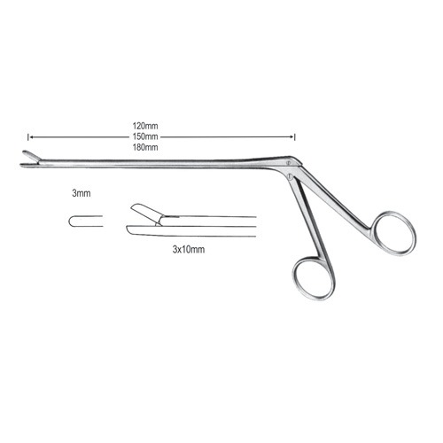 Love-Gruenwald Intervertebral Disc Rongeurs 3mm, 15cm