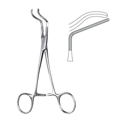 Subramanian-Miniature Aortic Clamps, 15.5cm