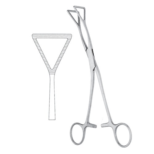 Lovelace Lung Grasping Forceps, Curved, 20.0cm