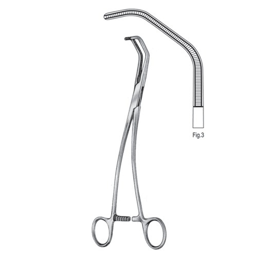 De Bakey Satinsky Aortic Clamps, 25.0cm