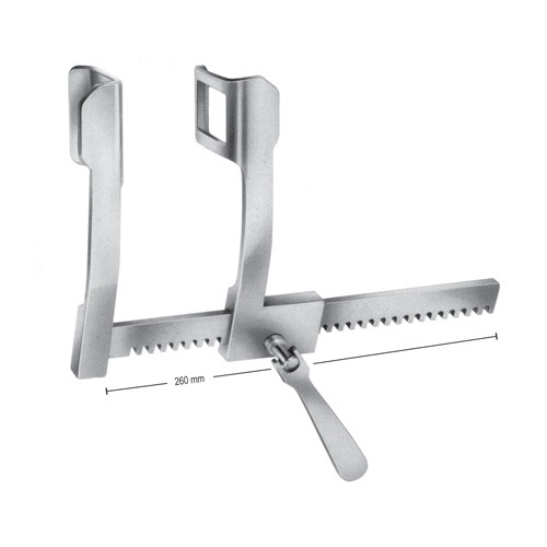 Finochietto Rib Spreaders, S/S, (A=44mm, B=65mm, C=210mm)