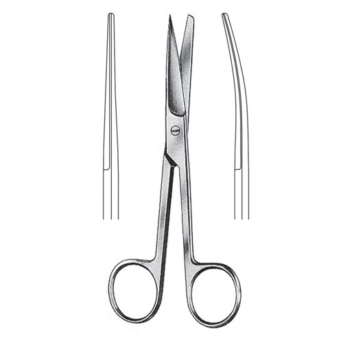 Standard Operating Scissors, S/B, Cvd, 10.5cm