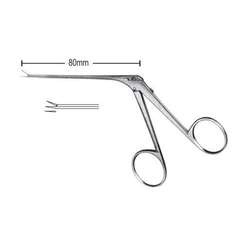 Mini Mcgee Alligator Micro Ear Forceps,3.5x0.6mm Straight, Serrated