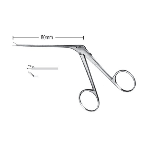 Mini Mcgee Alligator Micro Ear Forceps,3.0x0.6mm Right, Serrated