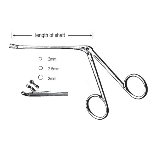 Hartmann Ear Polypus Forceps, 8.5cm, 2.5mm