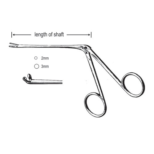 Hartmann Ear Polypus Forceps, 8.5cm, 2.0mm